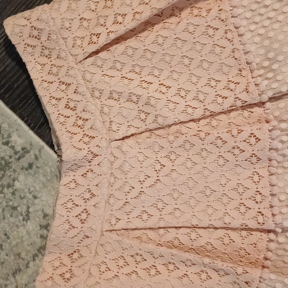 🔥🔥Eliza J blush Easter teared pleated lace skirt pockets 2 - Picture 4 of 16